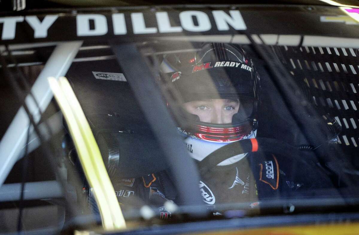 Ty Dillon gets ready to go out on the track during practice at Atlanta Motor Speedway on Saturday.
