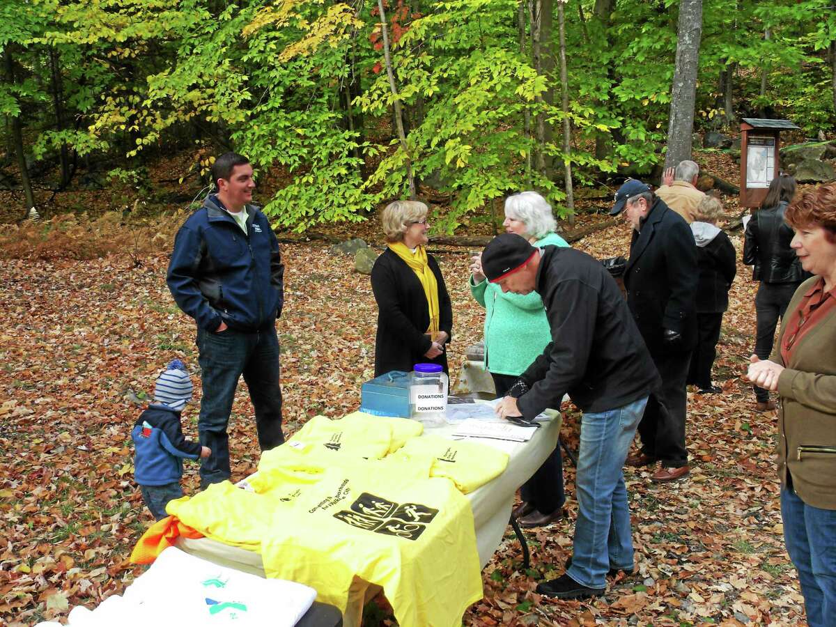 CONTRIBUTED PHOTO The Buttrick Trail was opened over the weekend by members and supporters of the Torrington Trails Network.