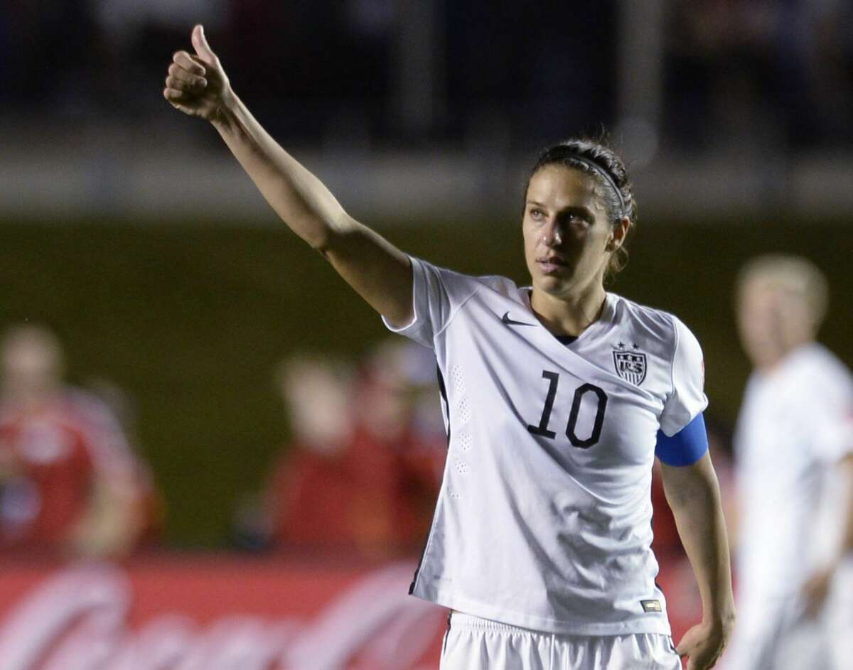The United States’ Carli Lloyd looks toward fans after a 1-0 win over China in the quarterfinals of the World Cup on Friday in Ottawa.