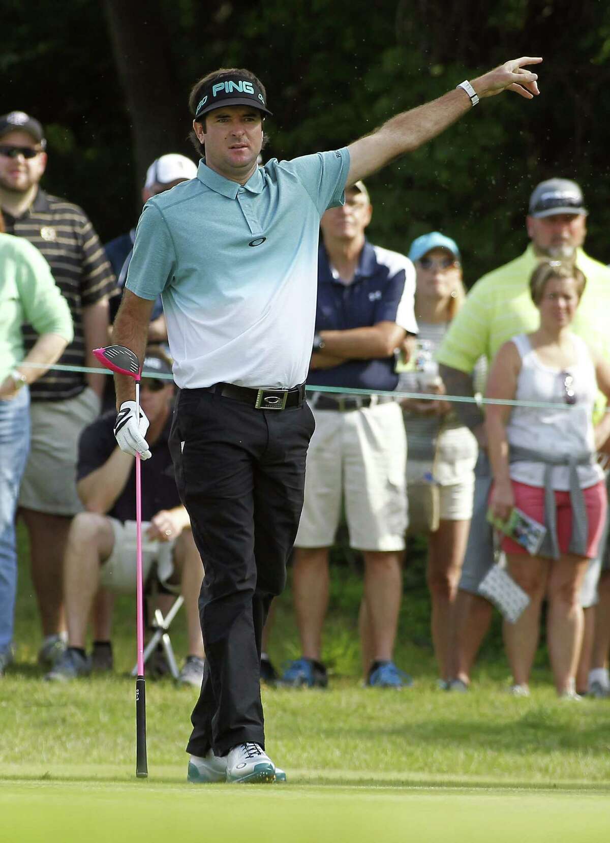 Leader Bubba Watson was drug tested following his 3-under 67 on Friday at the Travelers Championship.
