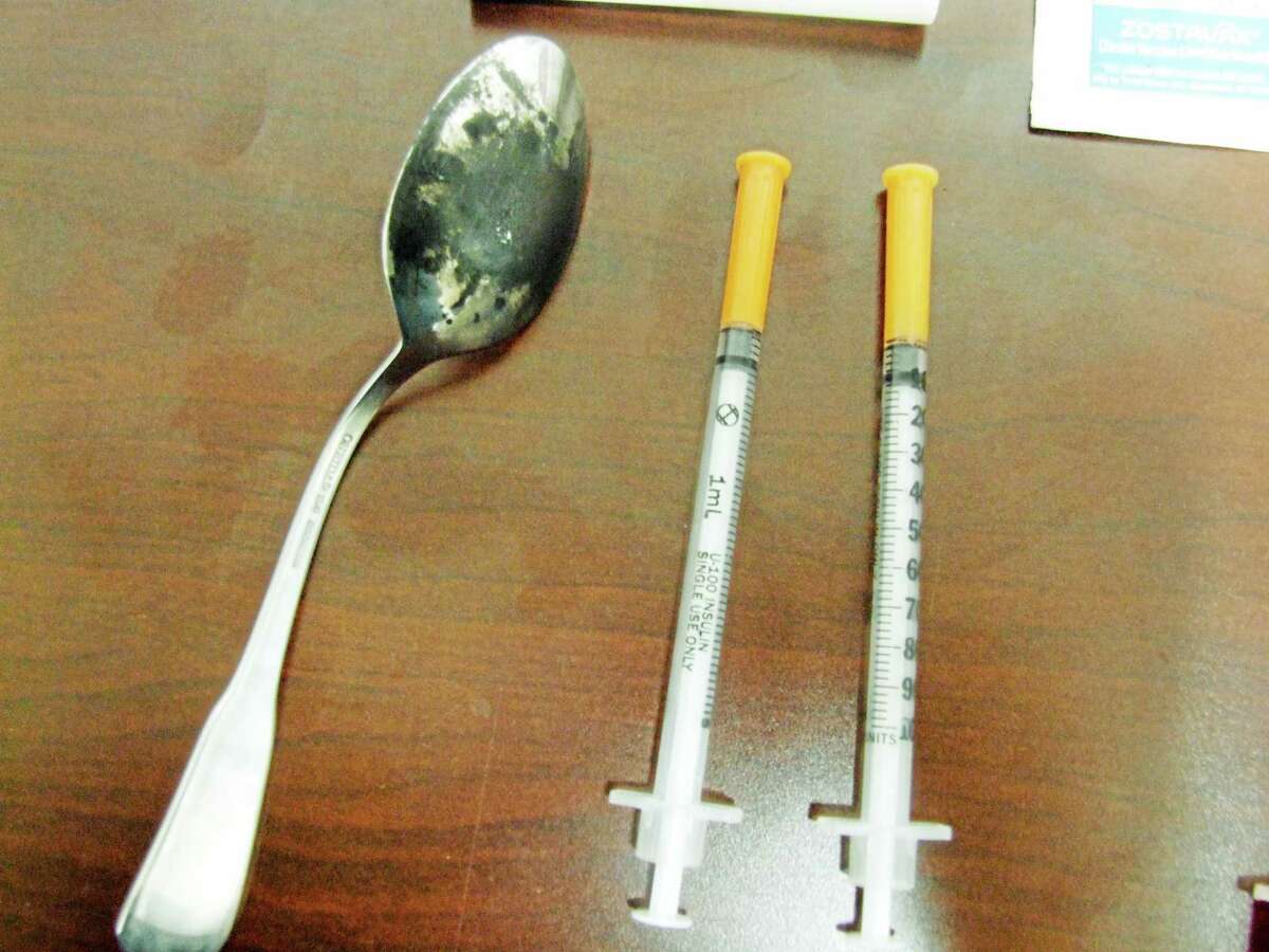 Photo courtesy Oneida City Police - Heroin needles seized during a drug investigation.