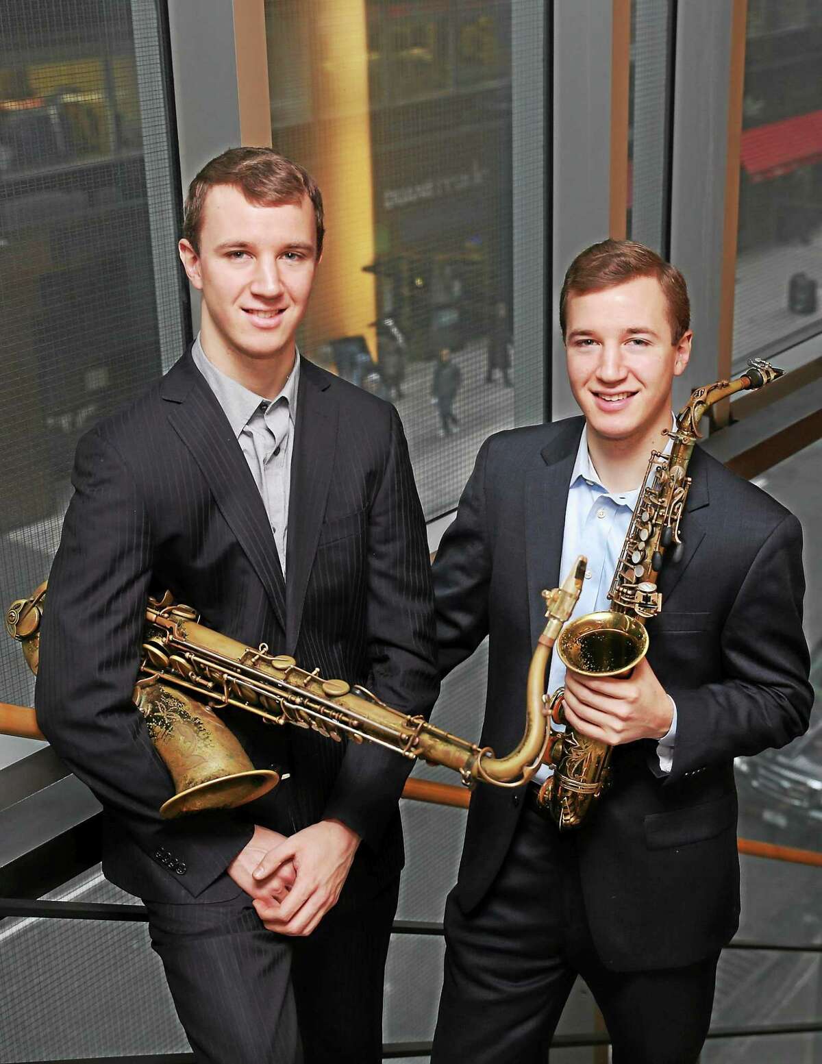Contributed photo The Anderson Twins are among the performers in Music Mountain's jazz series this summer.
