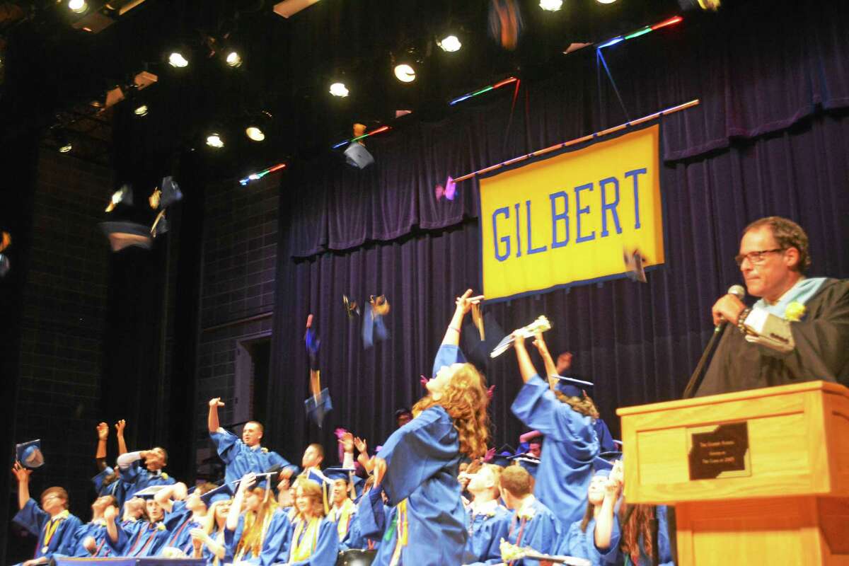 The Gilbert School Class of 2015 was celebrated Wednesday evening with a commencement ceremony in the school auditorium in Winsted.