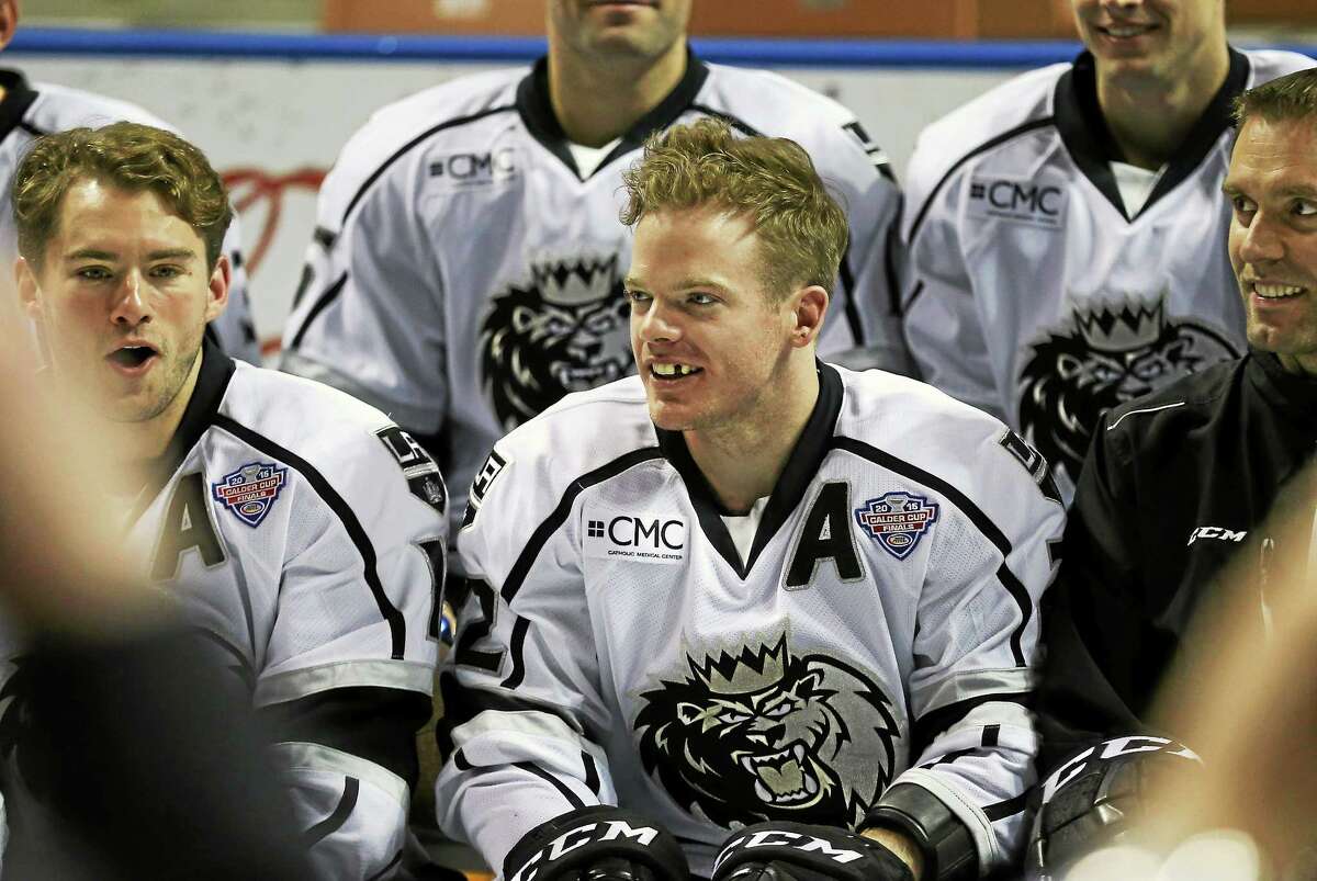 The Manchester Monarchs’ Brian O’Neill, a former star at Yale, was named the AHL MVP this season and helped lead his team to the Calder Cup.