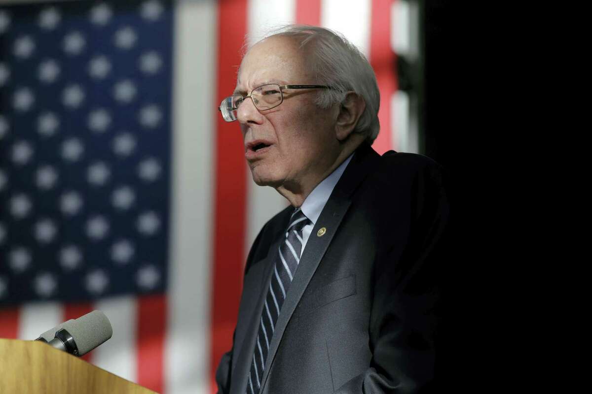 ASSOCIATED PRESS Democratic presidential candidate Sen. Bernie Sanders, I-Vermont, speaks at the Nevada Caucus Watch Party Saturday in Henderson, Nevada.