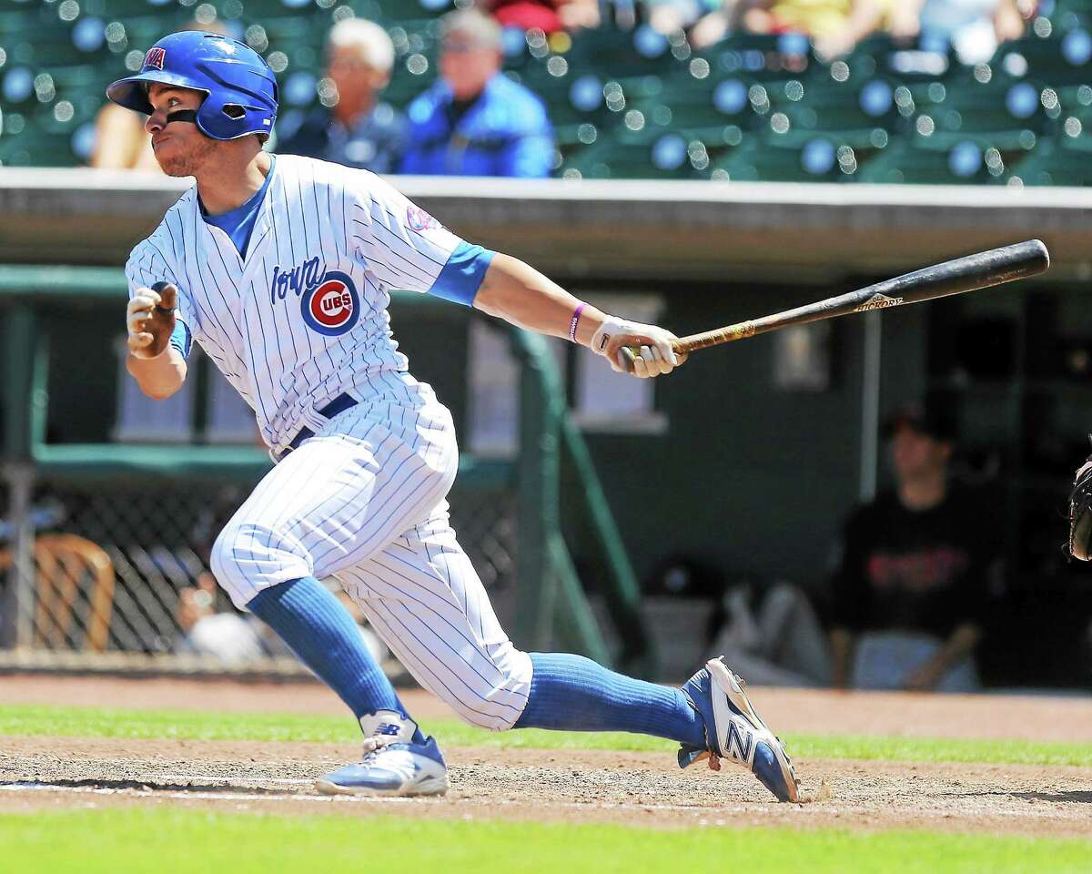 Former UConn star John Andreoli is hitting .312 with 18 stolen bases for the Triple-A Iowa Cubs.