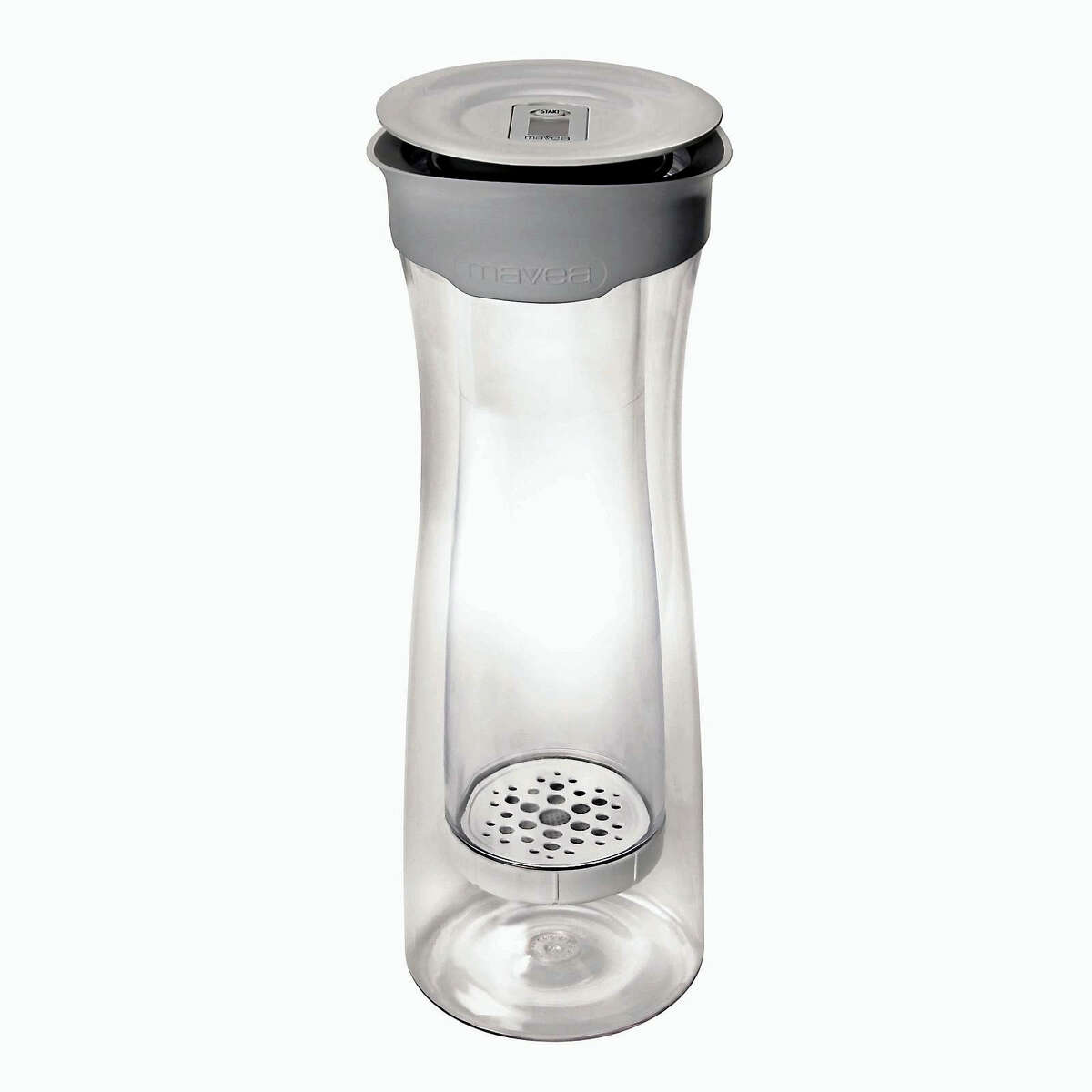 The Mavea Water Filter Carafe is sleek, stylish and convenient.