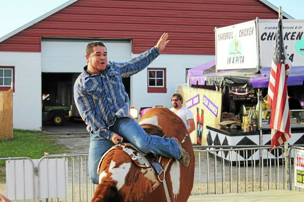 The Goshen Stampede opened Friday and continues through Sunday at the Goshen Fair Grounds.