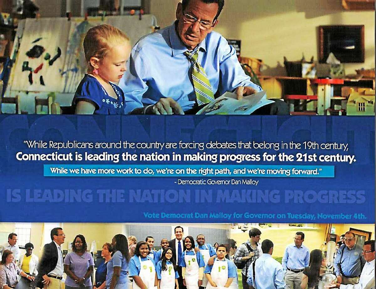 One of the mailers the Connecticut Democratic Party sent out with federal funds.