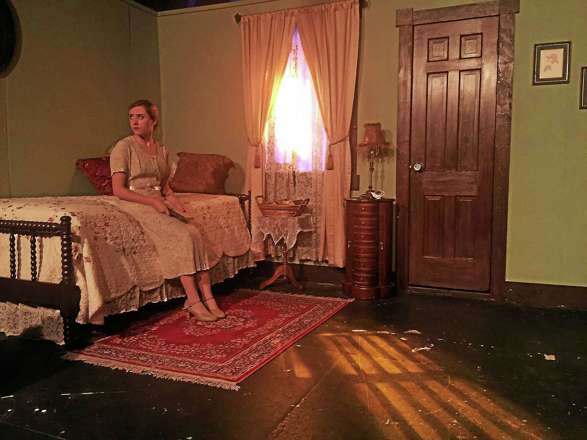 Contributed photo Veronica’s Room stars Erin Shaughnessy as a young woman who arrives at the Brabissant Mansion and undergoes a strange experience with those who live there.