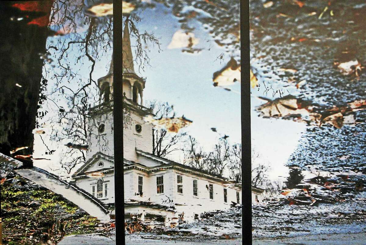 Contributed photo "Church Puddle" is part of the Gunnery's show at the Gunn Memorial Library.