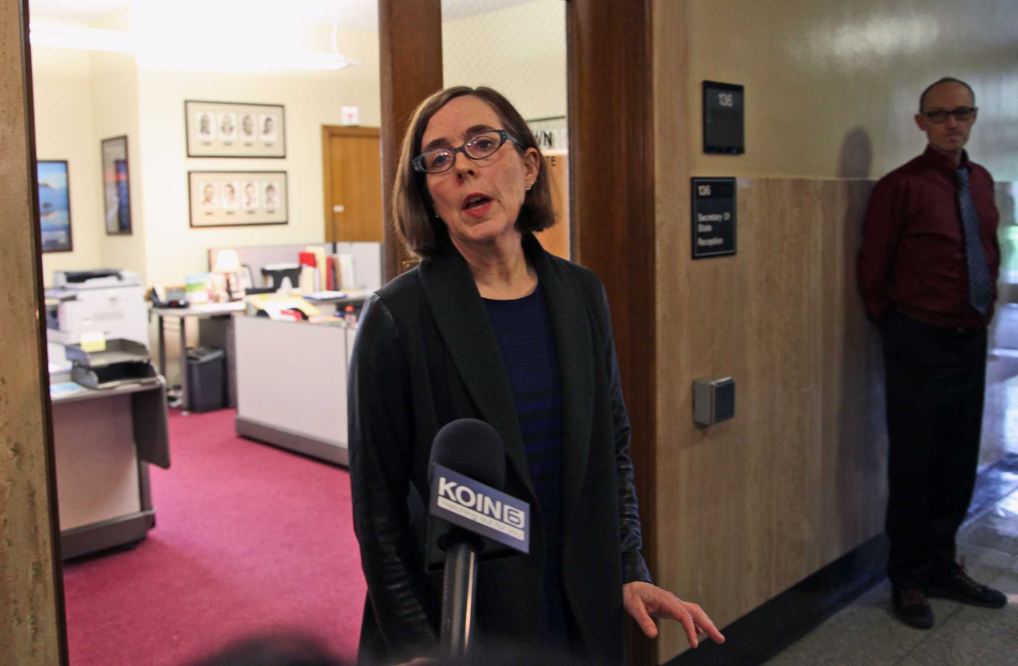 Subpoenas arrive as Oregon governor announces departure