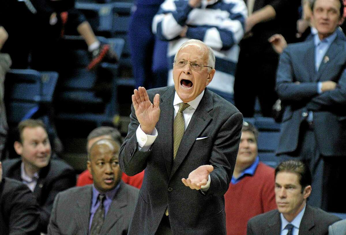 Hall of Fame coach Larry Brown will try to lead SMU past UConn on Saturday night.