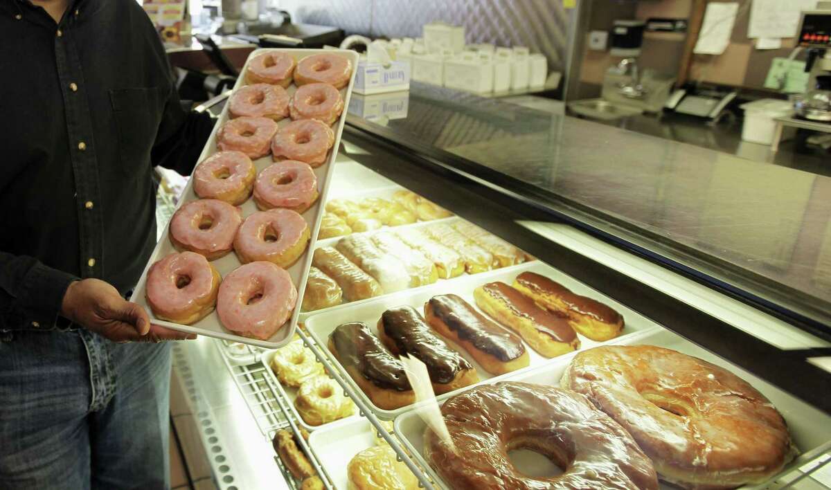 In this April 26, 2011 photo, doughnuts are displayed in Chicago. There are a lot fewer trans fats in the nationís food than there were a decade ago, but the Obama administration is moving toward getting rid of them almost entirely.