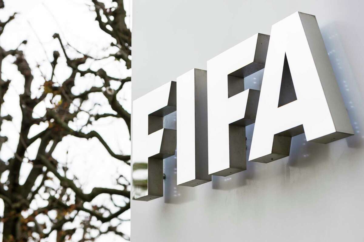 The FIFA logo is pictured at the FIFA headquarters in Zurich, Switzerland on Oct. 8, 2015. FIFA provisionally banned President Sepp Blatter and UEFA President Michel Platini for 90 days.