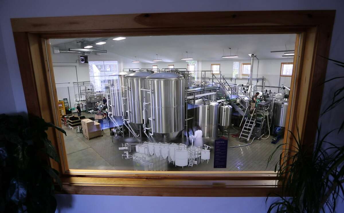 Dan Kleban, a co-owner of the Maine Beer Company, poses in the company’s tasting room in Freeport, Maine.