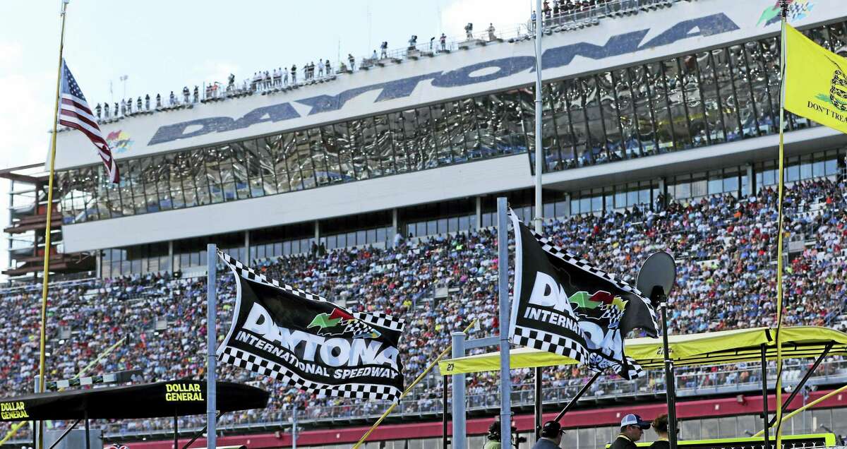 The grandstands during the Daytona 500 in 2015.