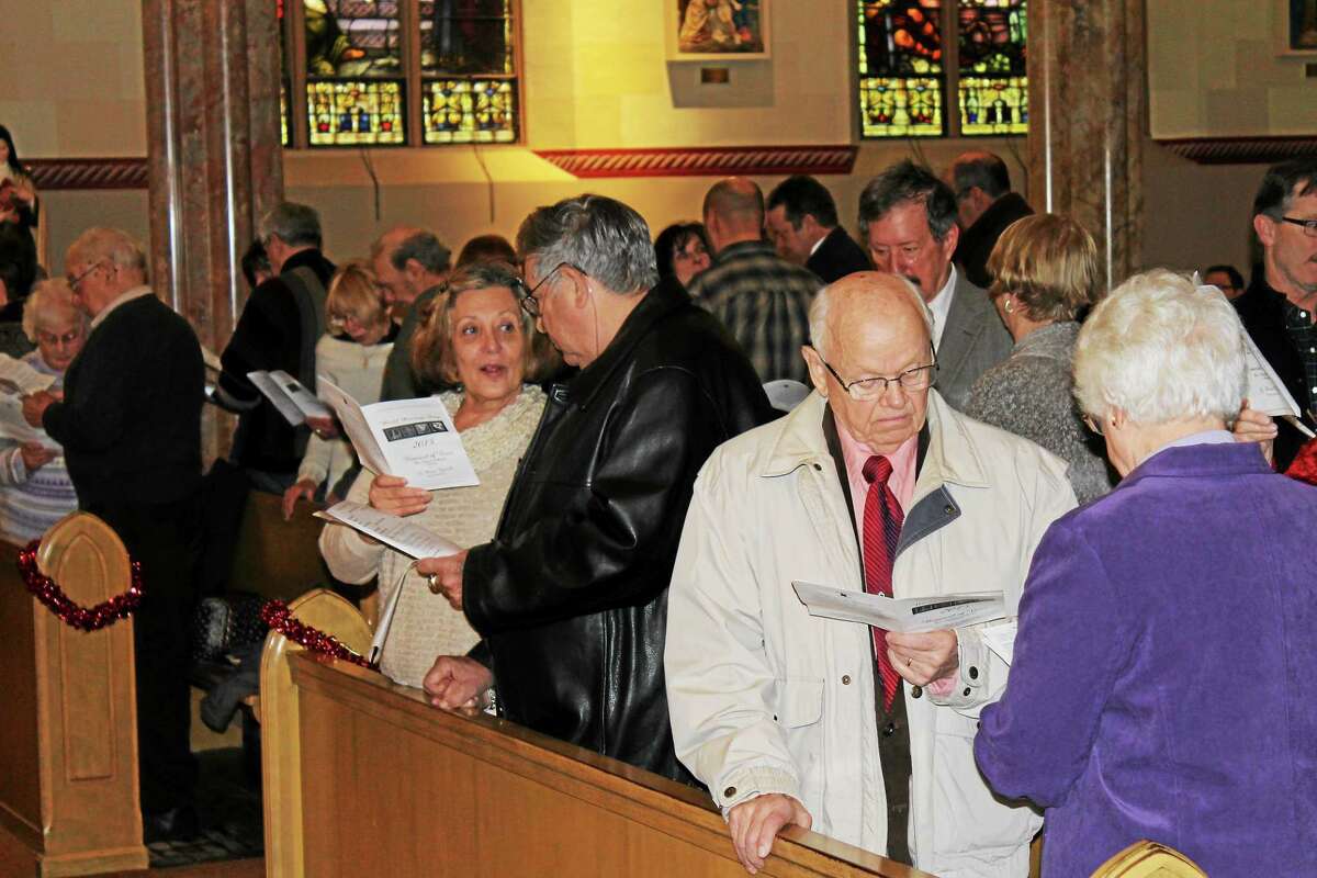 John Nestor - Special to The Register Citizen World Marriage Day at St. Peter Church in Torrington on Sunday.