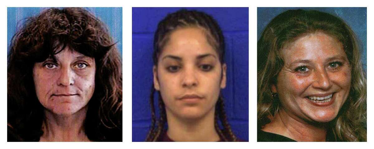This three photo combination from the State of Connecticut, Division of Criminal Justice shows, from left, Diane Cusack, Joyvaline Martinez and Mary Jane Menard, who are believed to have been murdered by the same offender after they went missing in 2003.