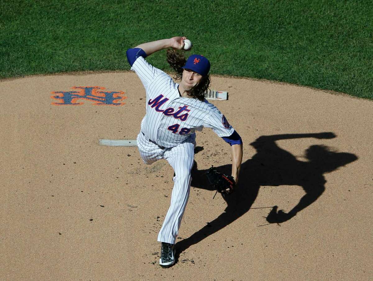 Mets starting pitcher Jacob deGrom will get the ball in Game 1 against the Dodgers in the NLDS.