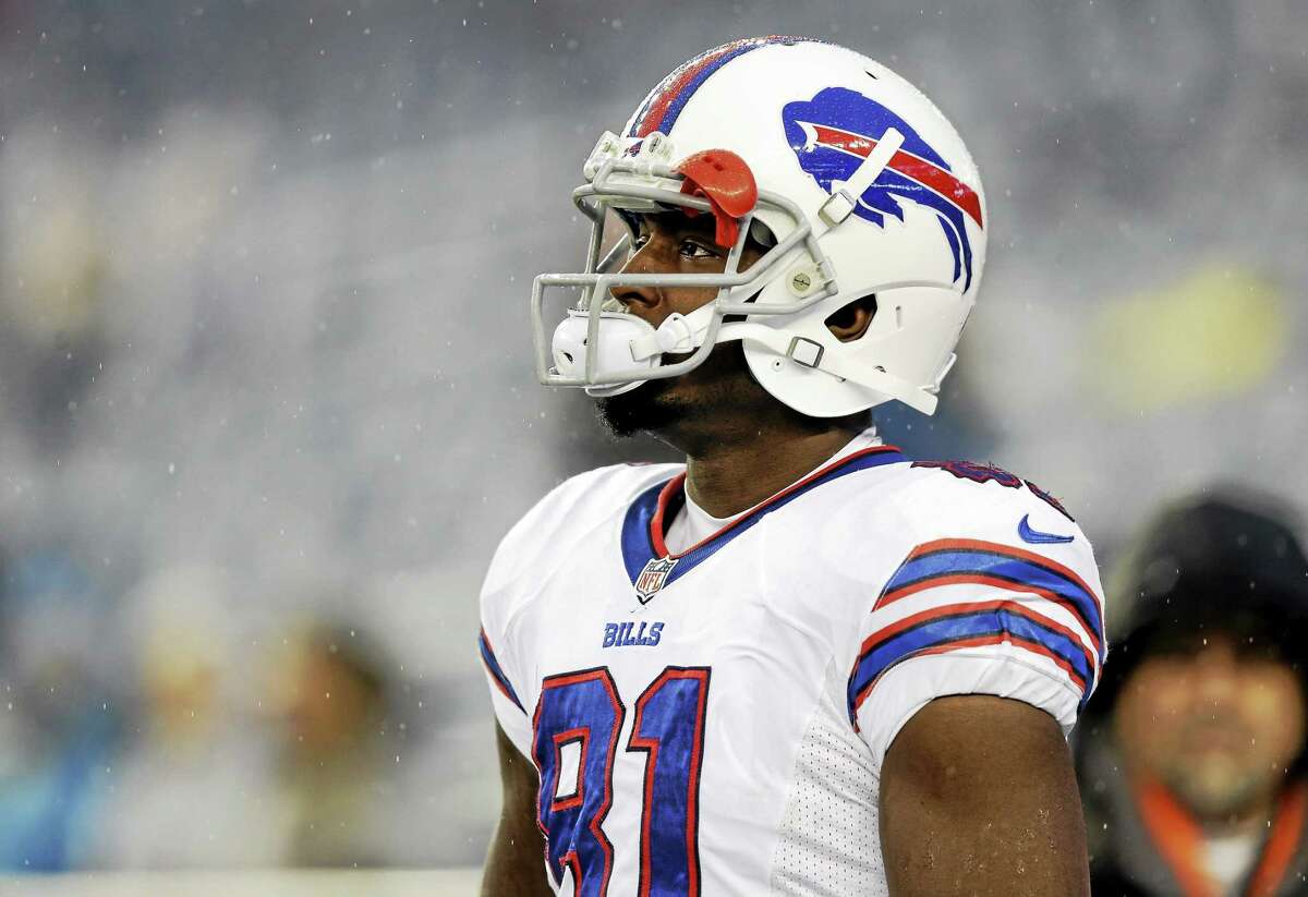 Buffalo Bills receiver Marcus Easley warms up before a game against the New England Patriots in late 2013 in Foxborough, Mass.