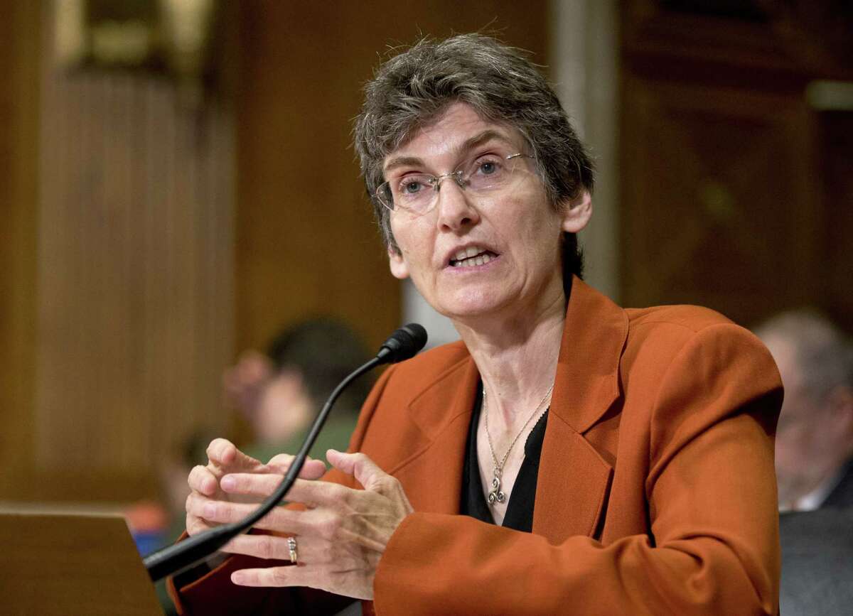 Environmental Protection Agency (EPA) Acting Assistant Administrator for Air and Radiation Janet McCabe, testifies on Capitol Hill in Washington on Sept. 29, 2015, before the Senate Environment and Public Works Committee hearing on “Economy-wide Implications of President Obama’s Air Agenda.”