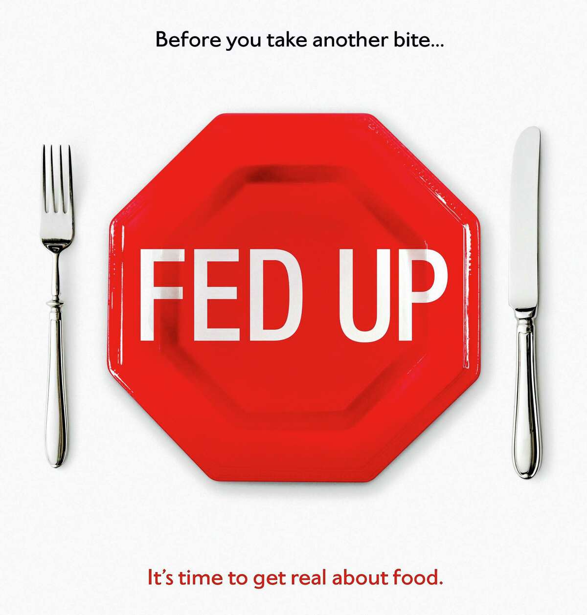 A movie poster for the film "Fed Up."