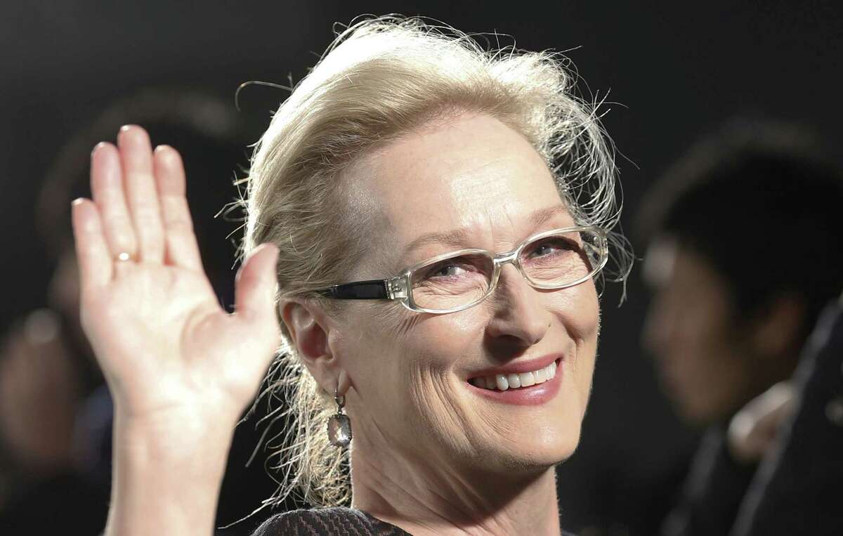 FILE - In this Wednesday, March 4, 2015 file photo, Meryl Streep waves to photographers during the Japan premiere of "Into the Woods" in Tokyo. Historical drama ìSuffragette,î which stars Carey Mulligan and Meryl Streep as votes-for-women campaigners, will open this yearís London Film Festival, it was reported on Wednesday, June 3, 2015. Organizers say the filmís European premiere will kick off the 59th London Film Festival Oct. 7. (AP Photo/Shizuo Kambayashi, File)