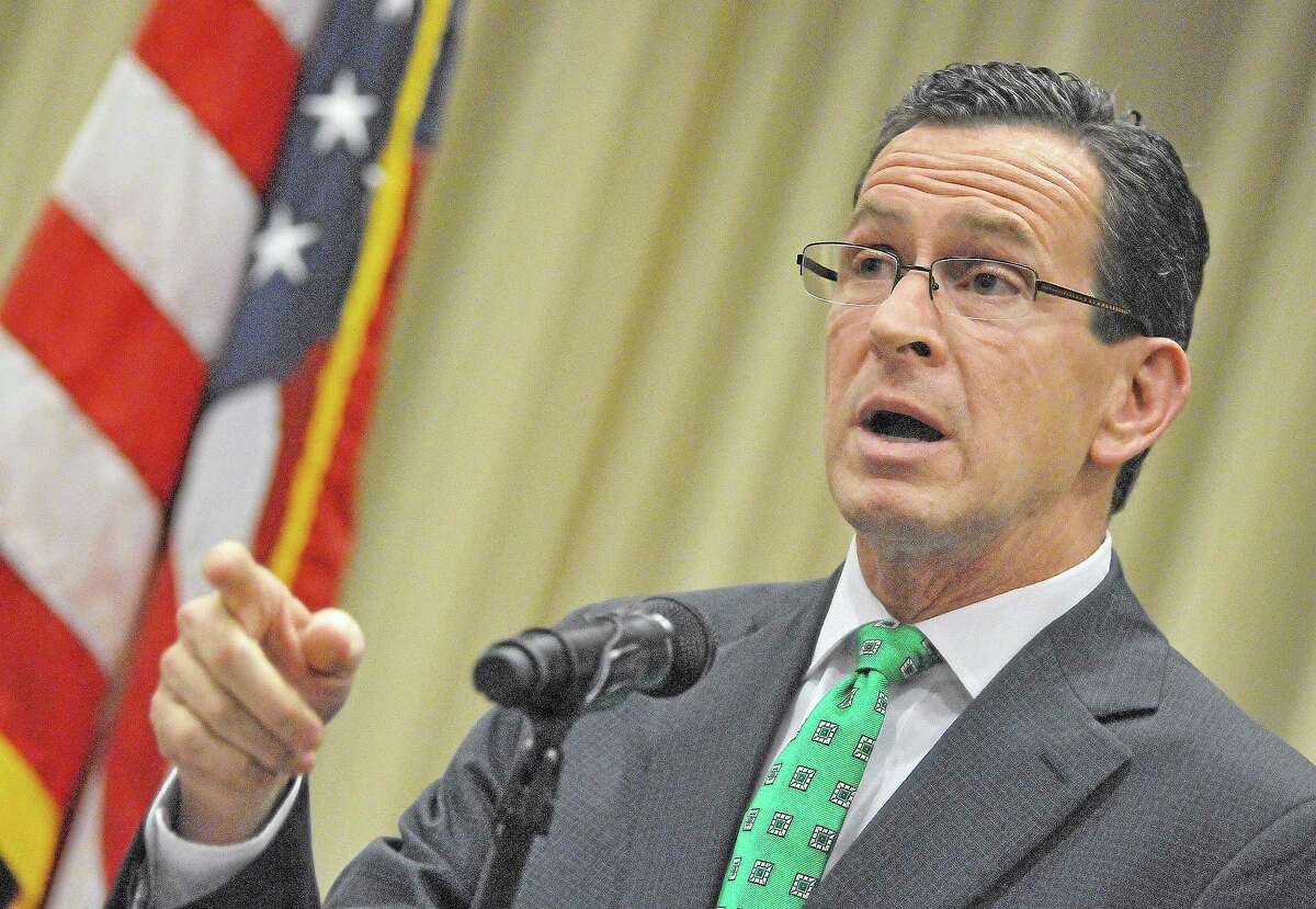 CATHERINE AVALONE — THE MIDDLETOWN PRESS FILE PHOTO Gov. Dannel P. Malloy