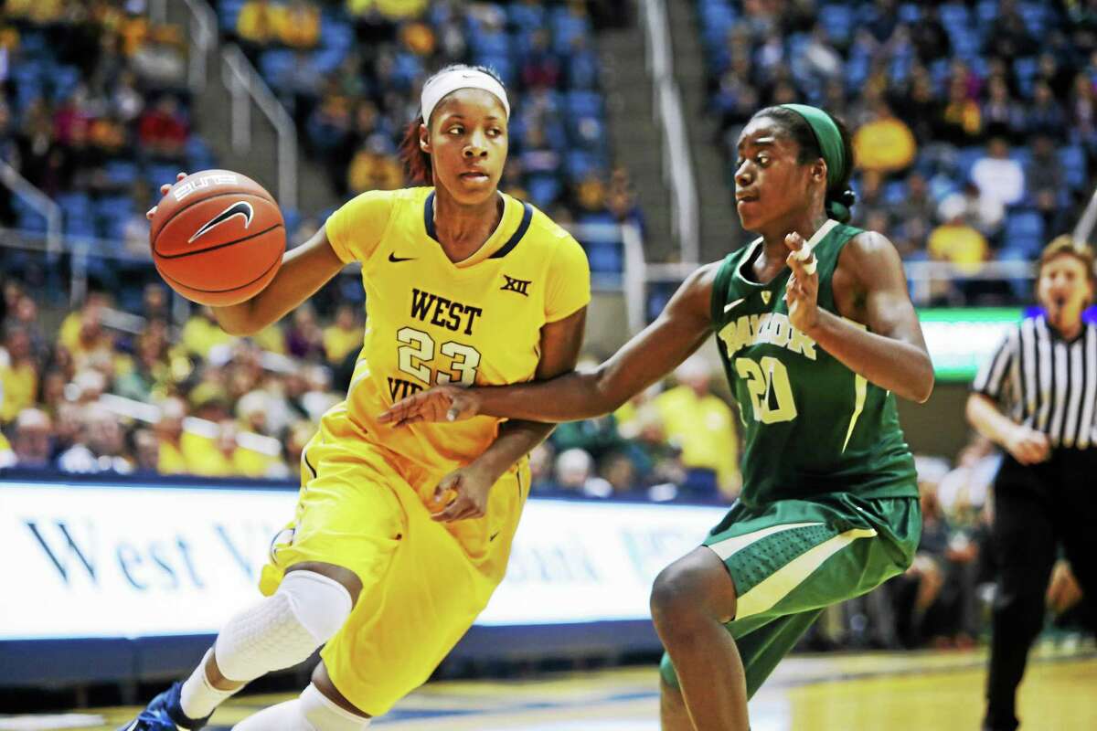 West Virginia guard Bria Holmes has become a leader for the Mountaineers.