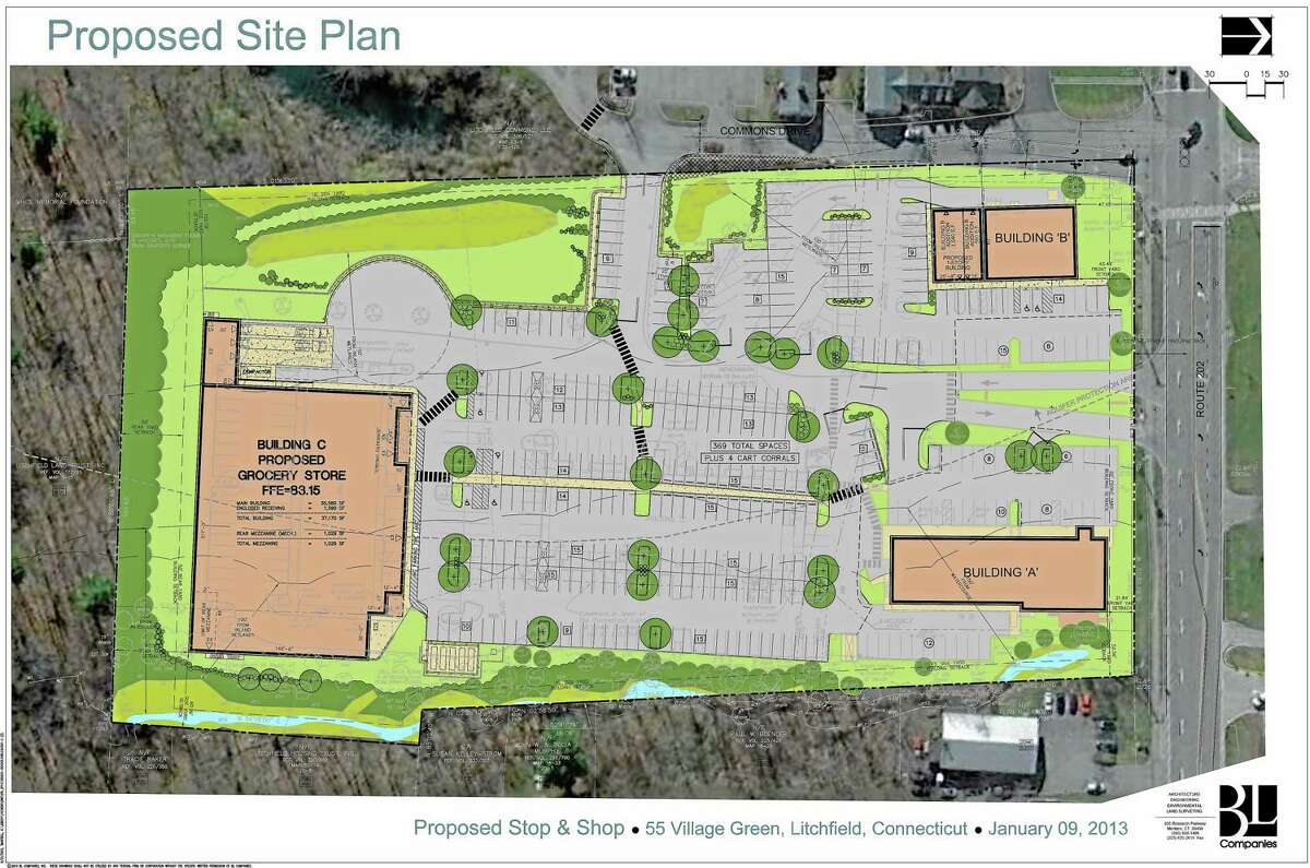 Plans for the proposed Stop and Shop in Litchfield.