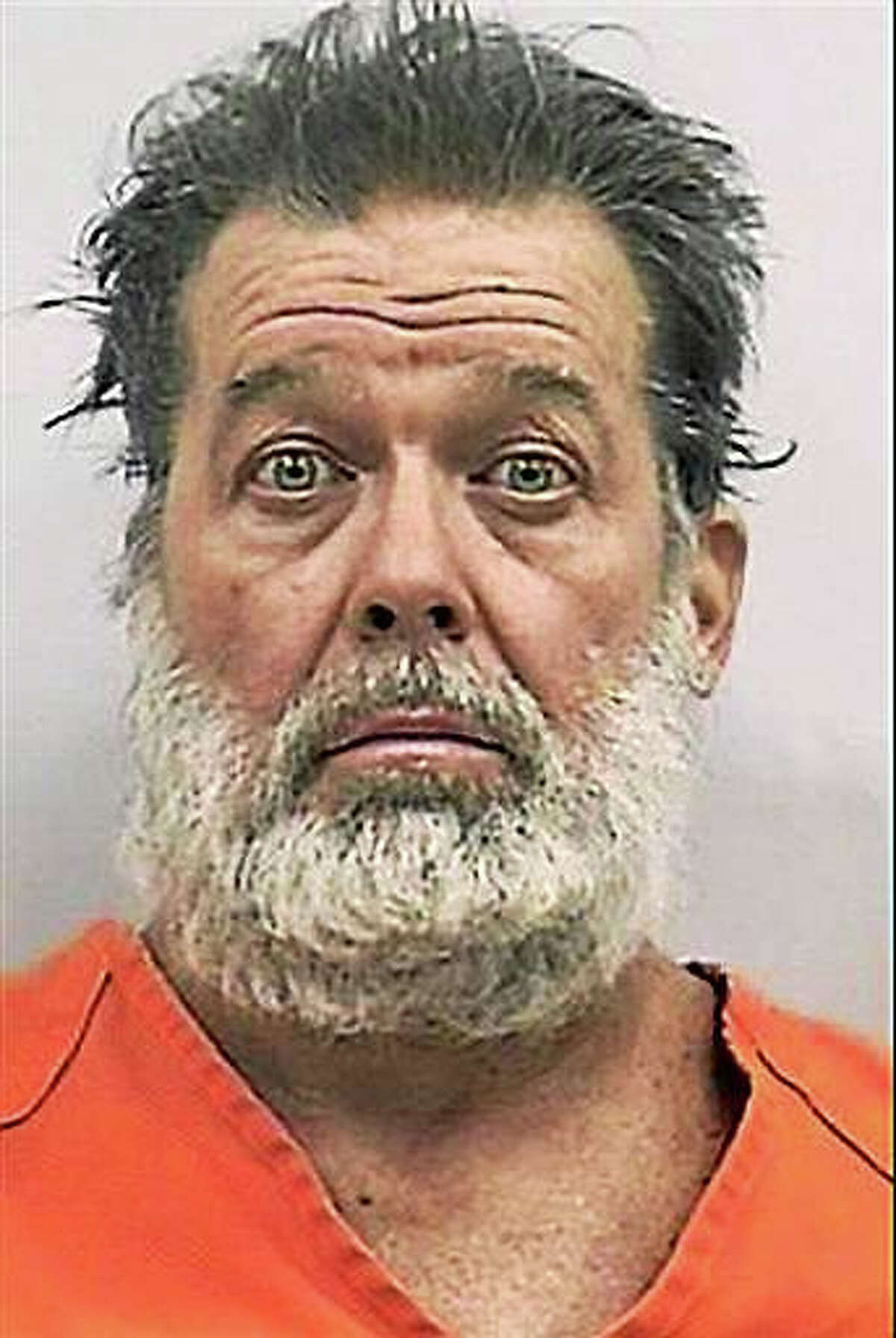 Colorado Springs shooting suspect Robert Lewis Dear of North Carolina is seen in an undated photo provided by the El Paso County Sheriff’s Office. A gunman burst into a Planned Parenthood clinic Friday, Nov. 27, 2015, and opened fire, launching several gunbattles and an hours-long standoff with police as patients and staff took cover. By the time the shooter surrendered, at least three people were killed, including a police officer and at least nine others were wounded, authorities said.