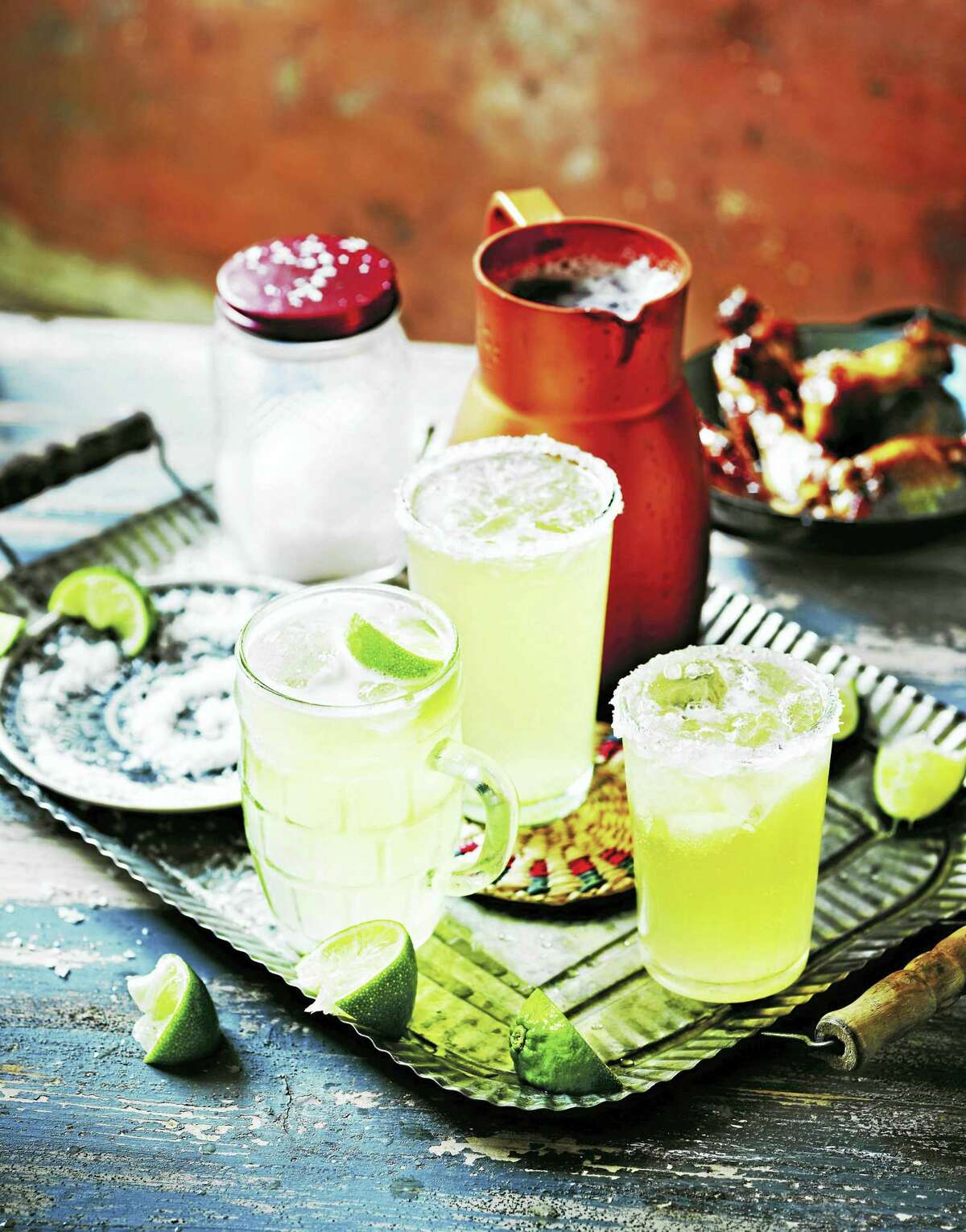 A beer margarita is a refreshing complement for any style of chicken wings.