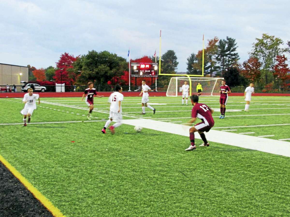 The field was in constant motion in Torrington’s fast-paced game against Naugatuck Monday evening at the Robert H. Frost Sports Complex.