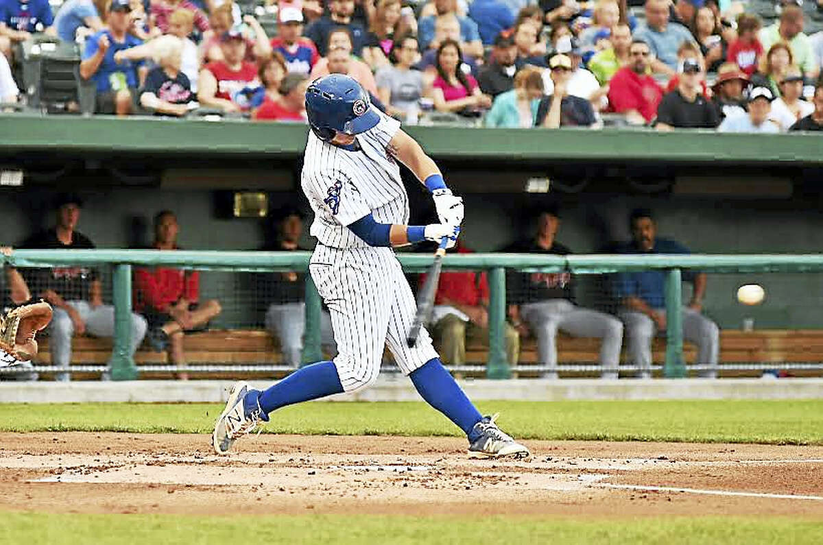 Wallingford’s P.J. Higgins is hitting .279 while making transition to catcher with Class-A South Bend Cubs.