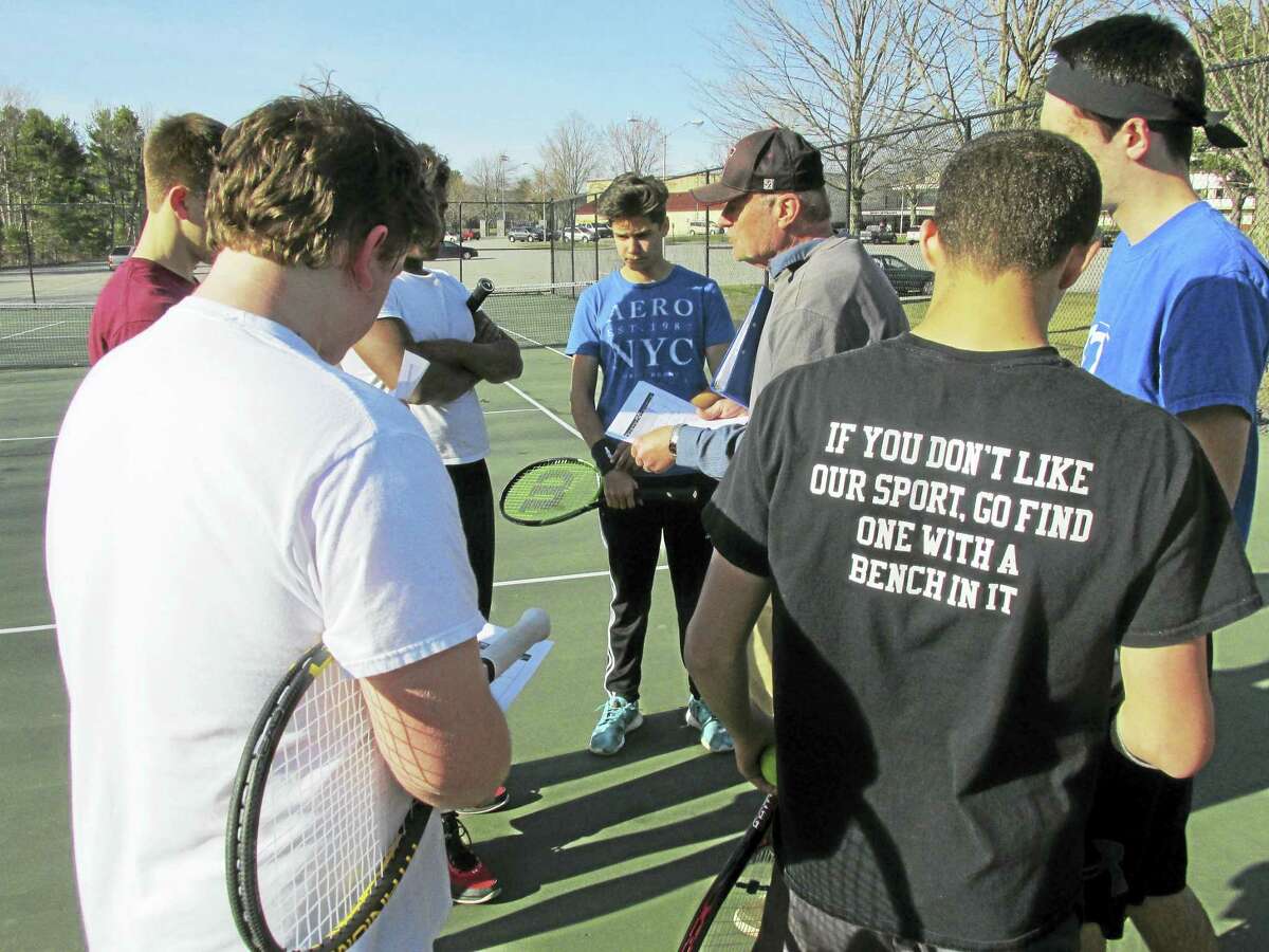 Torrington Coach Mark Moulton expects his Red Raiders to be the only team in the NVL to give defending boys tennis champion Wolcott a good test this year.