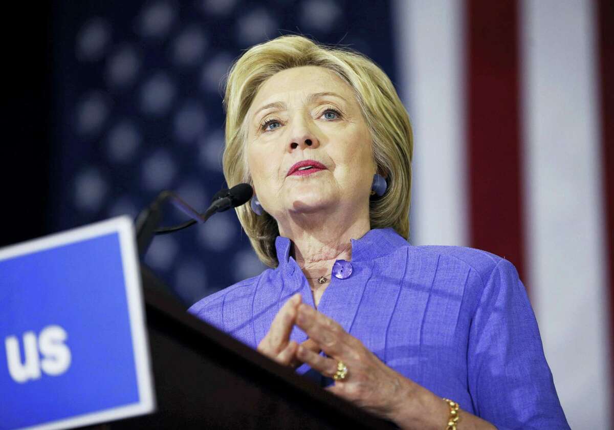 Democratic presidential candidate Hillary Clinton speaks at a rally June 3 in Culver City, California.