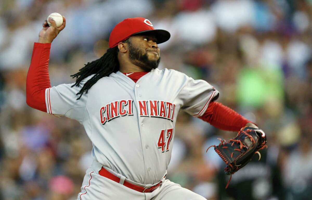 Johnny Cueto was traded to the Kansas City Royals on Sunday.