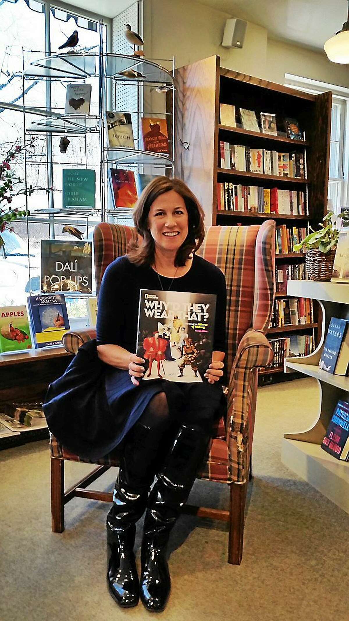 Watertown author Sarah Albee stopped at The Hickory Stick Bookshop in Washington Depot on Sunday to promote her new book.