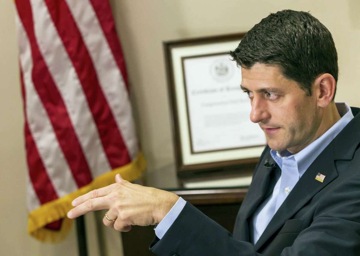 In this June 2, 2016, file photo, House Speaker Paul Ryan, R-Wis., speaks during an interview with The Associated Press in Janesville, Wis. Ryan is proposing an overhaul of the nation’s poverty programs, the first of several policy plans aimed at uniting Republicans fractured by a contentious election and Donald Trump’s personality-driven politics.