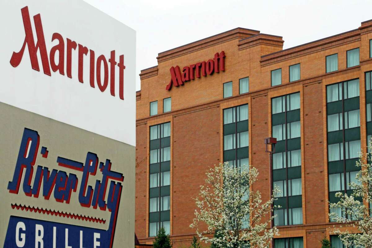This April 28, 2014 photo shows a Marriott hotel in Cranberry Township, Pa.