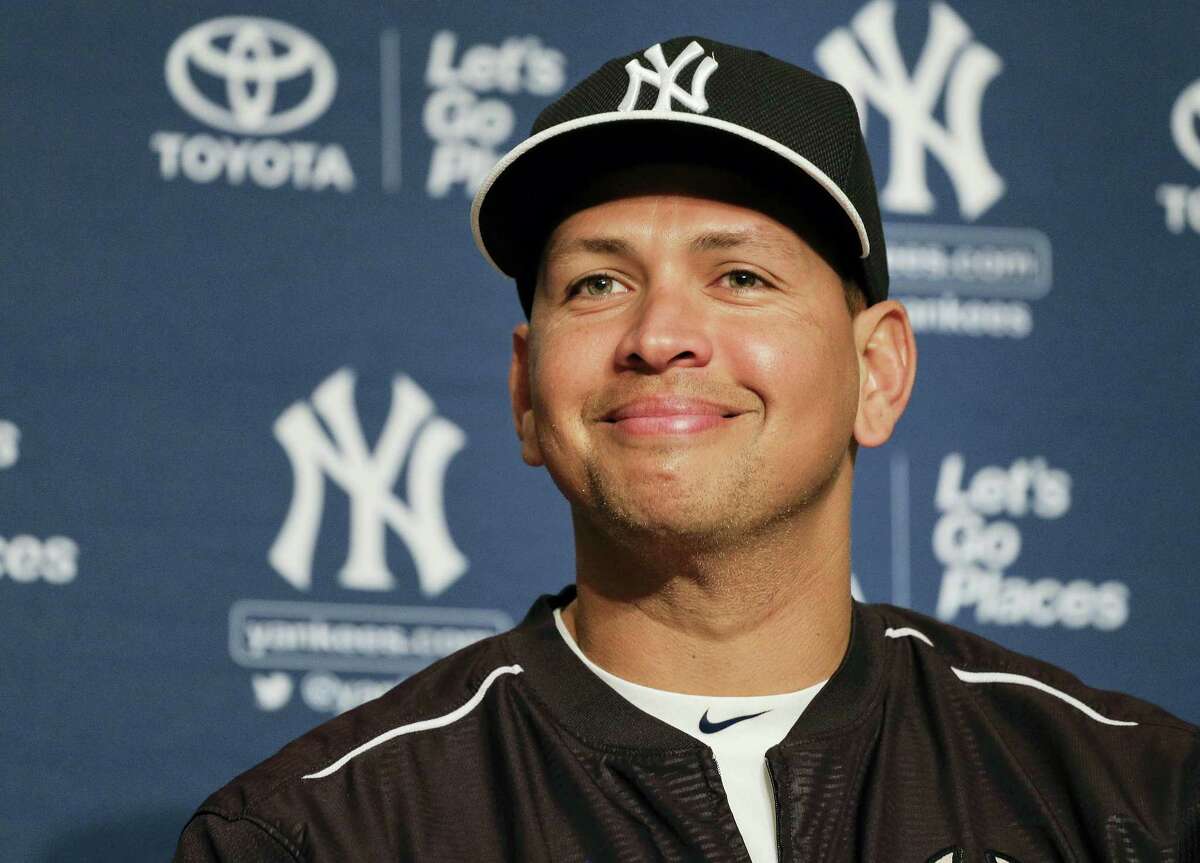 In this 2015 file photo, Alex Rodriguez answers questions during a news conference.