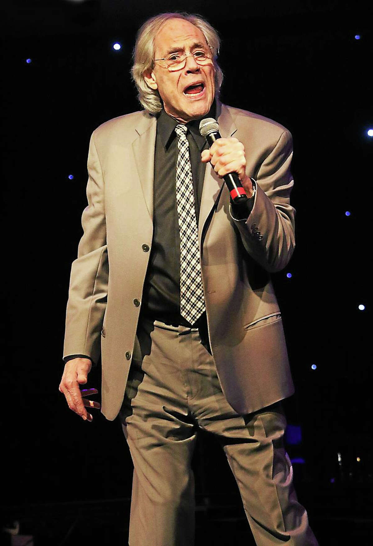 Photo by John AtashianComedian,singer and actor Robert Klein is shown performing on stage during his show at Infinity Music Hall in Hartford on Sunday Nov. 8. To view the long list of upcoming entertainment coming to Infinity Music Hall in Hartford and Norfolk, go to www.infinityhall.com
