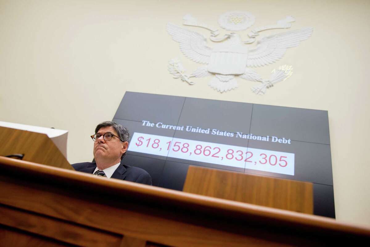 Treasury Secretary Jacob Lew testifies before a House Financial Services committee hearing on the annual report of the Financial Stability Oversight Council on Capitol Hill in Washington on June 17.