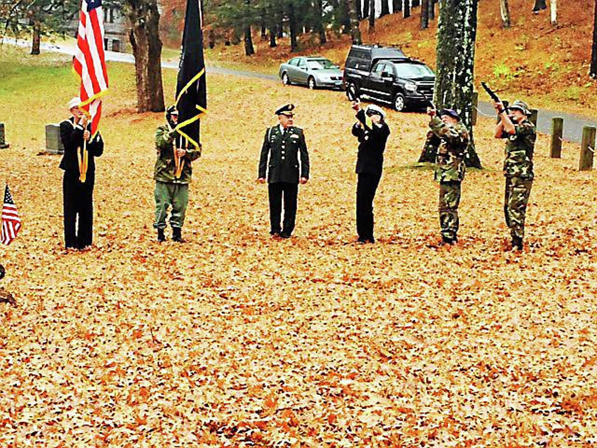 Winsted officials and VFW Post 296 honor veterans Wednesday morning with a ceremony at Forest View Cemetery.