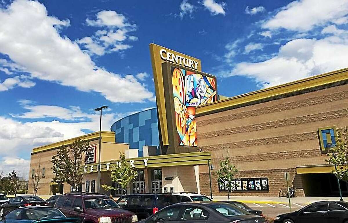 The new Century movie theater in Aurora, Colorado, which sits in the same spot where a mass shooting took place on July 20, 2012.