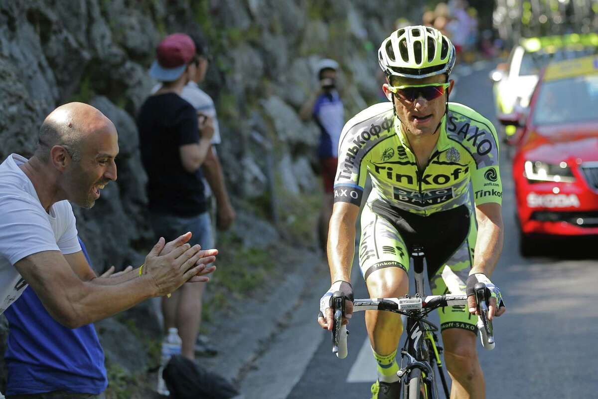 Stage winner Rafal Majka rides during the eleventh stage of the Tour de France on Wednesday.