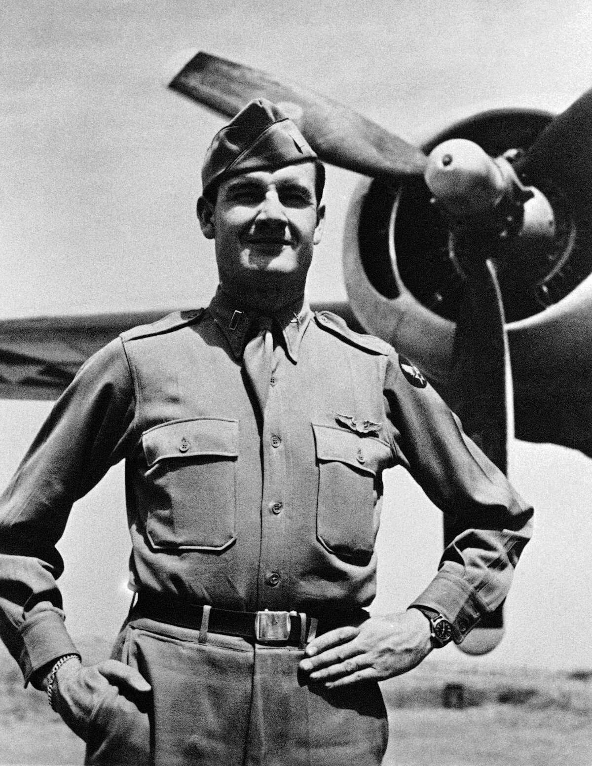 This 1944 photo shows George McGovern when he received the Distinguished Flying Cross. McGovern died Oct. 21, 2012.