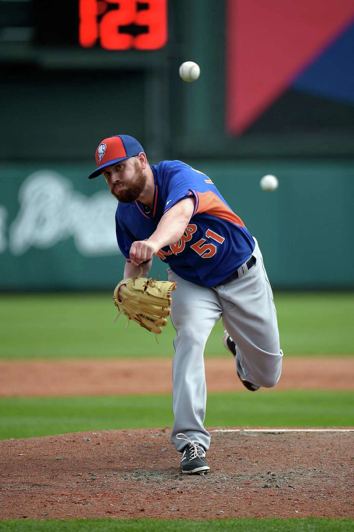 New York Mets pitcher Jack Leathersich is one of the few left-handers in camp.