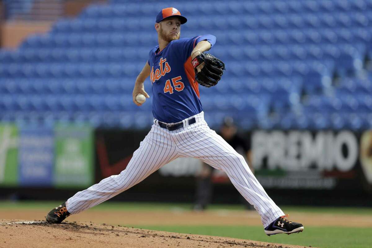 New York Mets pitcher Zack Wheeler throws during an intrasquad game on March 3 in Port St. Lucie, Fla.